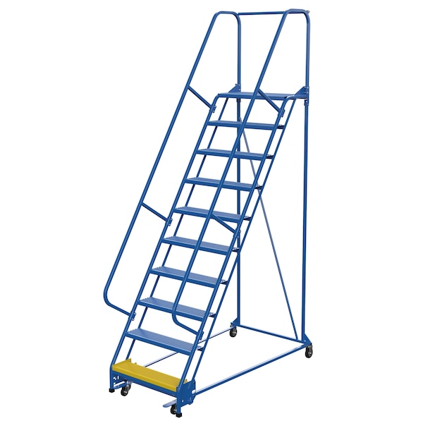 130 H Steel PW Ladder, Perforated, 10 Step, 10 Steps